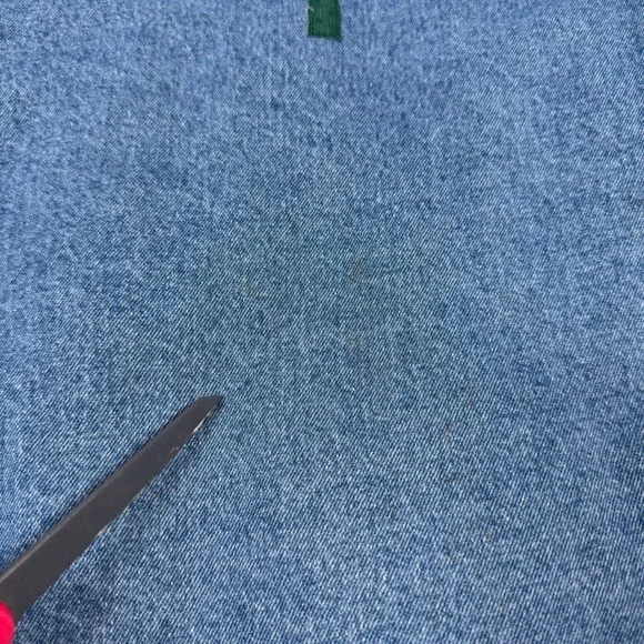 VTG Women XL Denim Coat Jacket‎ Applique Birdhouse Patchwork Cottage Barn Chore - Picture 5 of 16